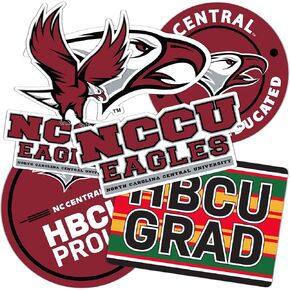 Desert Cactus North Carolina Central University Sticker NCCU Eagles Stickers Vinyl Decals Laptop Water Bottle Car Scrapbook (T2 HBCU-B)