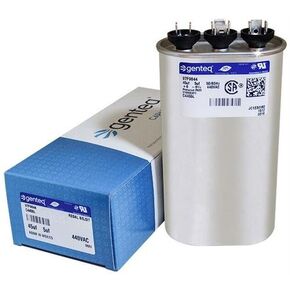 Packard POCFD455 - 45 + 5 uF MFD x 440 VAC Genteq Replacement Dual Capacitor Oval # C4455L / 97F9844