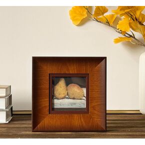 إطار صورة حائط خشبي لبيت المزرعة مقاس 4 × 4، إطار صورة بني ريفي مع ملف تعريف مسطح عريض، إطارات عائلية مربعة خشبية عتيقة in Kuwait