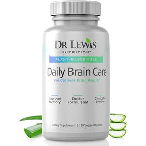 Brain Supplements for Memory and Focus with BiAloe - Plant-Based Daily Brain Care Cognitive Supplement and Nootropic Brain Support Supplement - Immunity and Energy - 120 Capsules