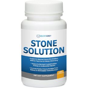 Stone Solution Capsules- Natural Dissolver, Kidney Stone Support & Kidney Cleanser Chanca Piedra Stone Breaker Gallbladder Cleanse, Flush & Stop Recurrence, Stone Relief 60 Servings