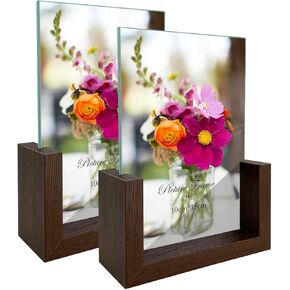 RLAVBL 5x7 Vintage Picture Frame, Ornate Antique Photo Frames 5 by 7 for Tabletop or Wall Hanging Horizontally and Vertically, White and Silver