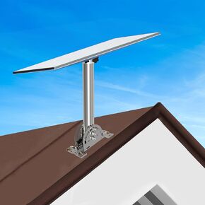 Starlink 3rd Generation Roof Mount, with Starlink Pipe Adapter, PRUBOVI Starlink Mounting Kit for Starlink Internet Kit Satellite, Compatible with Starlink Standard 3rd Generation Antenna（Silver）