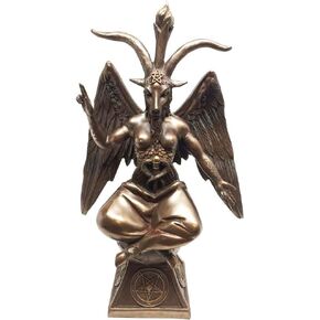 Pacific Giftware Goat Baphomet Satanism Sabbatic Sculpture, Bronze