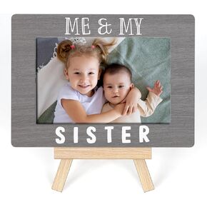 Ycyfckdr Me And My Sister Picture Frame, Sibling Gift From New Baby Frames, Sibilng Pictures Newborn Picture Frame For Parents, New Born Gifts Tabletop Picture Frame With Easel (A28)