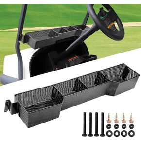 Roykaw Golf Cart Inner Front Storage Basket Dash Tray Organizer Compatible with Club Car Onward/Tempo 2017-Up Models, Upgrade Larger Compartments & One Piece Design, More Sturdy