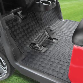 Roykaw EZGO RXV Golf Cart Mat Full Coverage Floor Liner for EZGO RXV (2008-Up) & 2Five (2009-Up) Models, Non-Slip Designed and Easy to Clean, Heavy-Duty Design/Lays Flat Well/Fits Like a Glove