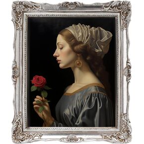 Vintage 8x10 Picture Frame Gold, Textured Antique Picture Frames with Embossed Flower Design, Ornate Frame for 8x10 Photo, Resin Antique Frames Tabletop & Wall Hanging, Home Decor