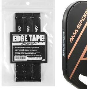 AMA SPORT Pickleball Paddle Edge Guard Tape with AMA SPORT Logo 3 Pack Edge Protection Tapes 20mm, 23mm, 26mm Width Paddle Edge Cover Perfectly Fits Curved Edge Without Wrinkling