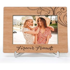 YSTEP Family Picture Frame, Family Photo Frames, Gifts for Family, Home Is Wherever We Are Together Picture Frame, Wood 4x6 Picture Frame for Desk Display-B13