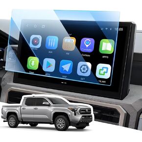 Compatible with 2024 Toyota Tacoma Screen Protector, 14 in Anti-Fingerprint Tempered Glass Protective Film for Toyota Tacoma Limited/Trailhunter/TRD Pro