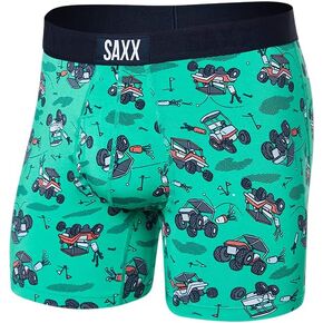 SAXX Underwear Co. Men's Vibe Super Soft Boxer Briefs with Built in Pouch Support Pack of 5, Black/Grey HTR/Navy, XX Large in Kuwait