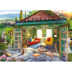 Ravensburger Tuscan Oasis - أحجية الصور المقطوعة 1000 قطعة للبالغين | تقنية سوفت كليك الفريدة | صور حية وخالية من الوهج | العلامة التجارية الشهيرة | مثالية للاسترخاء والترابط