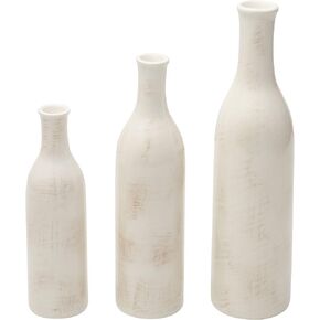 Scott Living Ceramic Shoulder Vases, Set Of 3, Natural