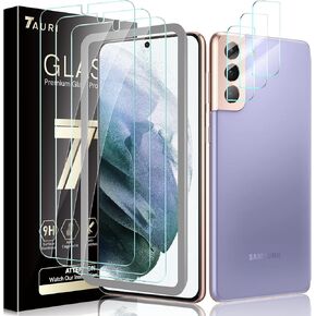 TAURI 2+2 Pack Screen Protector Designed for Samsung Galaxy S23 Ultra 5G, 2 Pack [Self-Healing] TPU Film + 2 Pack Camera Lens Protector, [Case Friendly] Support Fingerprint Unlock
