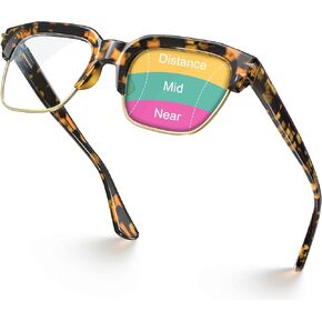 VISOONE Anti-Fog Ultralight Progressive Fashionable TR90 Reading Glasses for Men Women readers