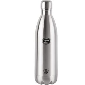 Cello Swift Stainless Steel Vacuum Insulated Flask with Screw Lid | Leak Proof | Double Walled Silver Bottle for Home, Office, Travel (34oz, Silver)