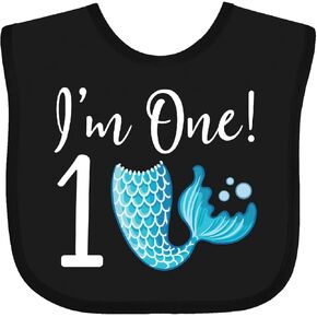 inktastic 1st Birthday Mermaid Party Baby Bib