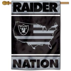 WinCraft Las Vegas Raiders Raider Nation Double Sided Banner Flag