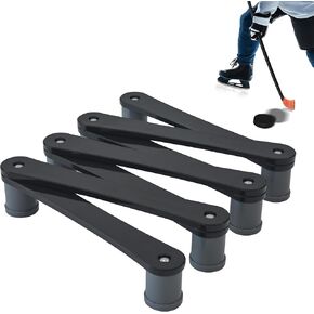 معدات تدريب الهوكي 5 أقسام/7 أقسام، مدرب التعامل مع عصا الهوكي، أدوات تدريب الهوكي مع مفاصل قابلة للتعديل، صلبة ومحمولة باللون الأسود in Kuwait