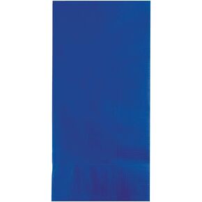 Creative Converting 2-ply Cobalt Paper Dinner Napkin, 8.75" x 8.75", Blue