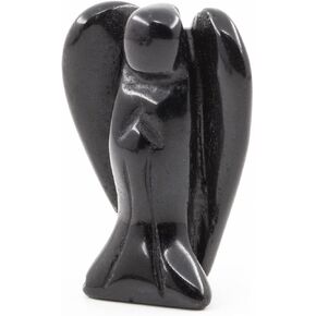 Ouubuuy Crystal Angel Figurines Statues 4 pcs Natural Gemstone Carved Pocket Guardian Angel 1.5 inch for Healing Reiki Spiritual Gift Cute Meditation Office Room Desk Decor in Saudi Arabia