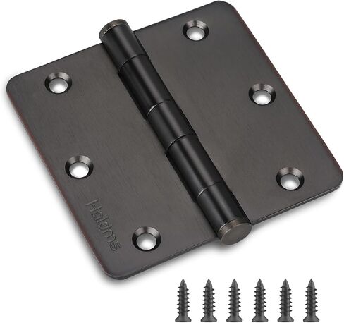 Haidms 201 Stainless Steel Bronze Door Hinges Exteior Door Hinges 3.5 * 3.5in Oil Rubbed Bronze Door Hinges Oil Rubbed Bronze 3Pack Interior Door Hinges Heavy Duty Door Hinges 1/4 Radius Corner in Saudi Arabia
