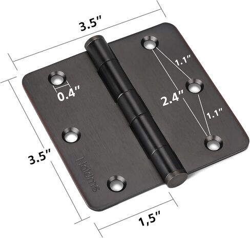 Haidms 201 Stainless Steel Bronze Door Hinges Exteior Door Hinges 3.5 * 3.5in Oil Rubbed Bronze Door Hinges Oil Rubbed Bronze 3Pack Interior Door Hinges Heavy Duty Door Hinges 1/4 Radius Corner in Saudi Arabia