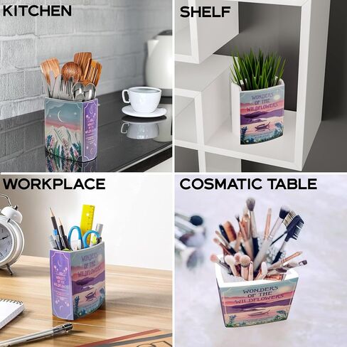 Book Vase, Small Book Shaped Vase, Pencil Holder, Living Room Decor, Cute Home Decor, Book Vase for Flowers, Funky Decor, Book Shaped Vase in Saudi Arabia
