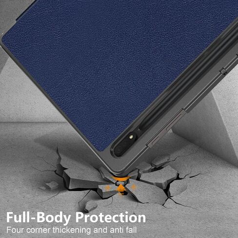 Case for Samsung Galaxy Tab S9 Ultra 2023, Folding Folio Ultra-Thin PU Leather Stand Case Cover for Samsung Galaxy Tab S9 Ultra Wi-Fi SM-X910B / SM-X916B Outer Space in Saudi Arabia
