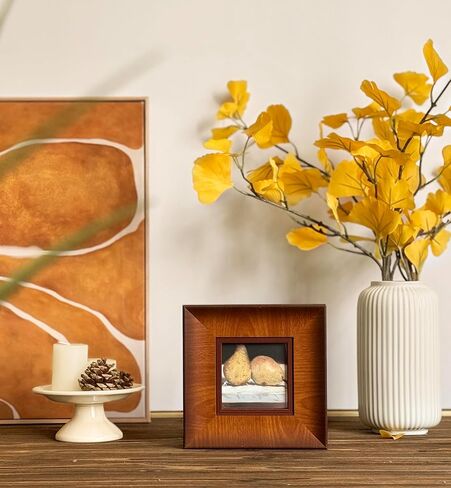 إطار صورة حائط خشبي لبيت المزرعة مقاس 4 × 4، إطار صورة بني ريفي مع ملف تعريف مسطح عريض، إطارات عائلية مربعة خشبية عتيقة in Kuwait