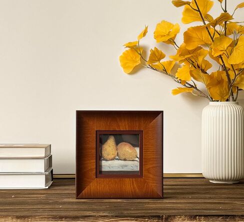 إطار صورة حائط خشبي لبيت المزرعة مقاس 4 × 4، إطار صورة بني ريفي مع ملف تعريف مسطح عريض، إطارات عائلية مربعة خشبية عتيقة in Kuwait