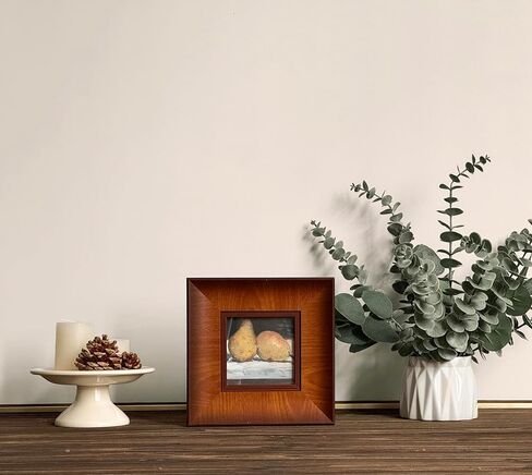 إطار صورة حائط خشبي لبيت المزرعة مقاس 4 × 4، إطار صورة بني ريفي مع ملف تعريف مسطح عريض، إطارات عائلية مربعة خشبية عتيقة in Kuwait