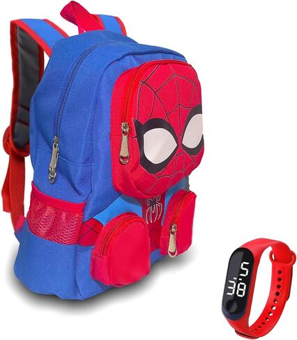 3D Kids Comic Backpacks for Preschool, Toddler School Bag for Ages 3-6, Little Boy&Girl Birthday Gift School Bag with Hanging Lightweight Cartoon Backpack For Boys in Saudi Arabia