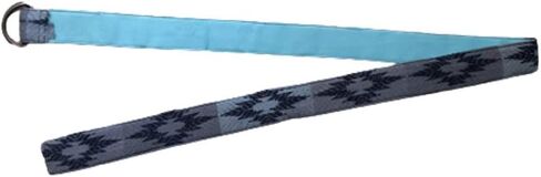 KVR Cotton woven madras check plaid patchwork waist designer vintage multicolored girl teen women double D-ring Belt in Kuwait