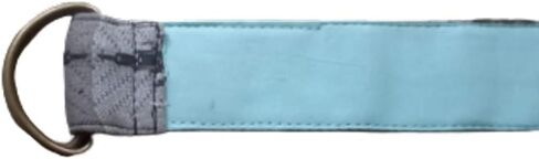 KVR Cotton woven madras check plaid patchwork waist designer vintage multicolored girl teen women double D-ring Belt in Kuwait