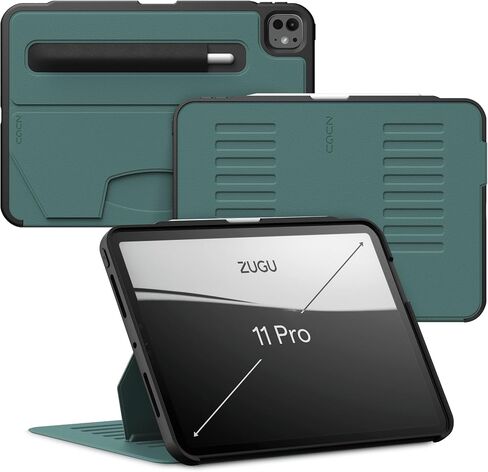Zugu Case for iPad Pro 11 (M4) 2024, Slim Protective Cover with Apple Pencil Holder, Auto Wake/Sleep, Multiple Viewing Angles - iPad Pro 11 Inch Case, iPad 11 Case, iPad Pro 11 Inch Case - Black in Saudi Arabia