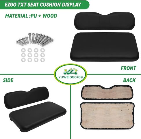 مقعد بديل لعربة الجولف مناسب لعربة الجولف EZGO TXT RXV Club Car Precedent DS، وسائد المقعد الأمامي لعربة الجولف على طراز المصنع وظهر المقعد in Saudi Arabia