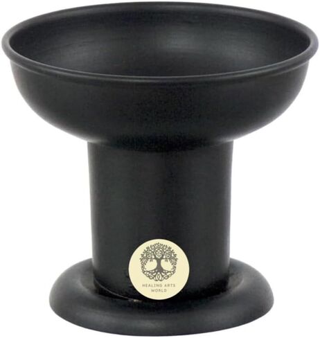 Herbal Candle 1.5"" x 7"" with Black Pillar Holder (Money) Set by Healing Arts World in Saudi Arabia