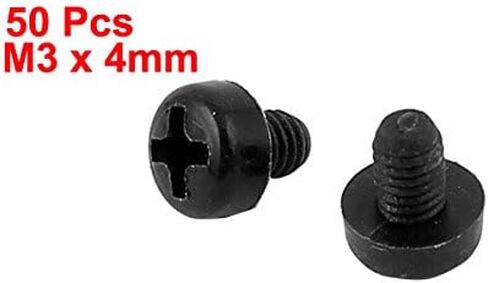 Uxcell M3 x 30mm نايلون فيليبس كروس بان هيد براغي بيضاء 50 قطعة in Saudi Arabia