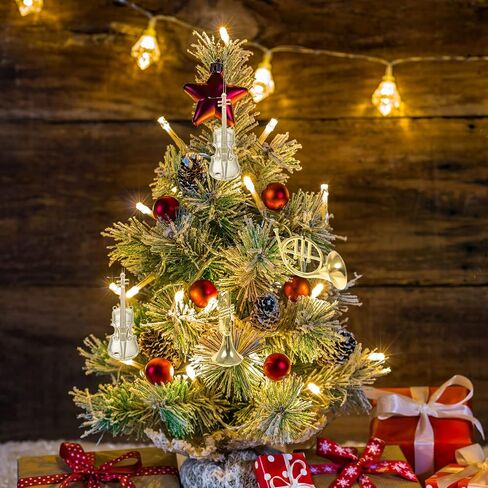 Toyvian 12pcs Musical Instrument Christmas Ornaments Xmas Tree Hanging Decorations Golden Silver Violin Trumpet Hanging Tree Decor Musical Instrument Model Tree Ornament in Saudi Arabia