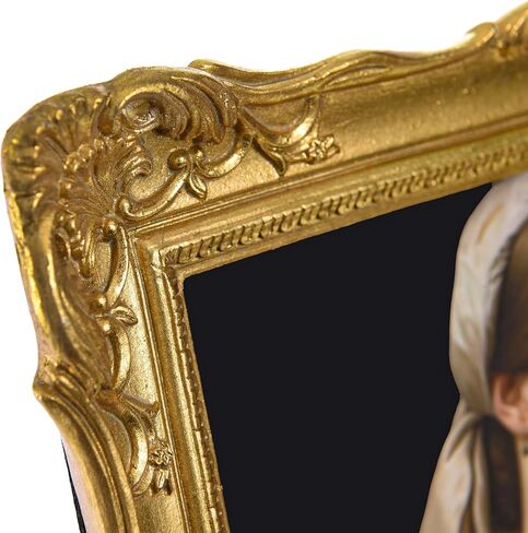 إطار صورة عتيق مقاس 8 × 10 ذهبي، إطارات صور عتيقة مزخرفة بتصميم زهرة منقوشة، إطار مزخرف للصور مقاس 8 × 10، إطارات عتيقة من الراتنج للطاولة والتعليق على الحائط، ديكور المنزل in Kuwait