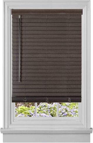 مجموعة Ben&Jonah PrimeHome Collection Madera Falsa اللاسلكية 2 "مكفوفين من الخشب الصناعي 46x64 - ماهوجني in Kuwait