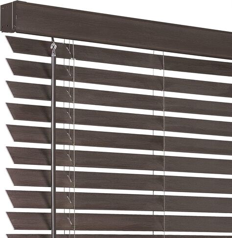 مجموعة Ben&Jonah PrimeHome Collection Madera Falsa اللاسلكية 2 "مكفوفين من الخشب الصناعي 46x64 - ماهوجني in Kuwait
