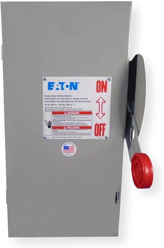 Eaton DH221FGK 2 سلك 2 قطب منصهر K Series مفتاح أمان للخدمة الشاقة 240 فولت تيار متردد 30 أمبير NEMA 1 in Saudi Arabia
