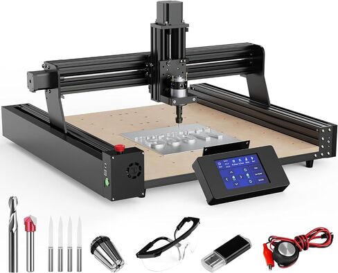 CNC Spindle Motor Kit 500W, 11000RPM Air Cooled Bldc Motor with Integrated Control Box Speed Adjustment Button, for DIY Engraving, CNC Engraving, CNC Drilling in Saudi Arabia