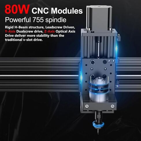 CNC Spindle Motor Kit 500W, 11000RPM Air Cooled Bldc Motor with Integrated Control Box Speed Adjustment Button, for DIY Engraving, CNC Engraving, CNC Drilling in Saudi Arabia