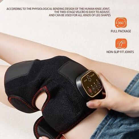 جهاز للركبة والساق مع علاج حراري لتخفيف الألم، 3 أجهزة تدليك لشدة الضغط للتعافي الرياضي، واسترخاء العضلات in Kuwait