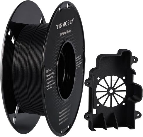 خيوط معدنية PETG 1.75 مم، خيوط طباعة ثلاثية الأبعاد TINMORRY PETG، متوافقة مع طابعة Bambu Lab FDM ثلاثية الأبعاد، 1 كجم، فضي in Kuwait