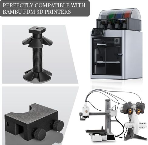 خيوط معدنية PETG 1.75 مم، خيوط طباعة ثلاثية الأبعاد TINMORRY PETG، متوافقة مع طابعة Bambu Lab FDM ثلاثية الأبعاد، 1 كجم، فضي in Kuwait